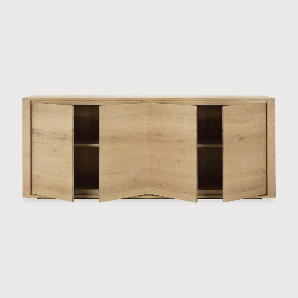 Ethnicraft Dressoir 'Shadow' Geolied Eikenhout, 203cm