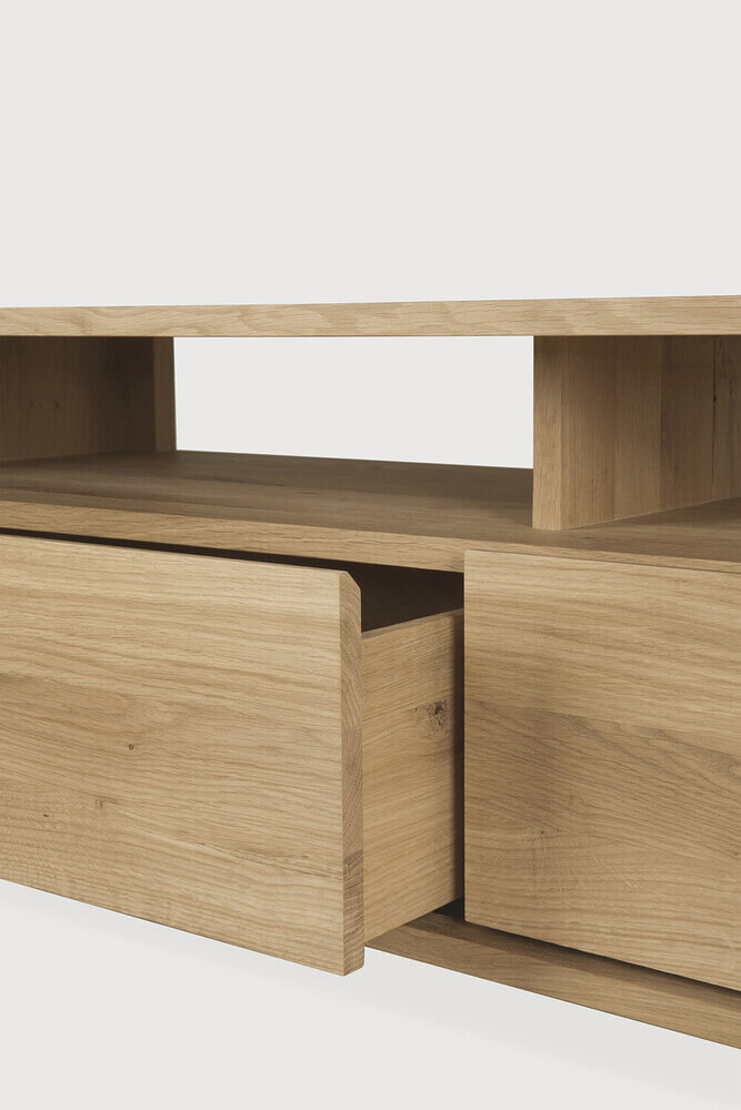 Ethnicraft TV-meubel 'Shadow' Geolied Eikenhout, 140cm