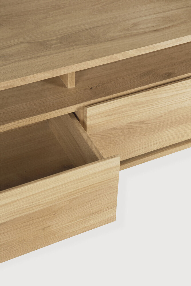 Ethnicraft TV-meubel 'Shadow' Geolied Eikenhout, 140cm