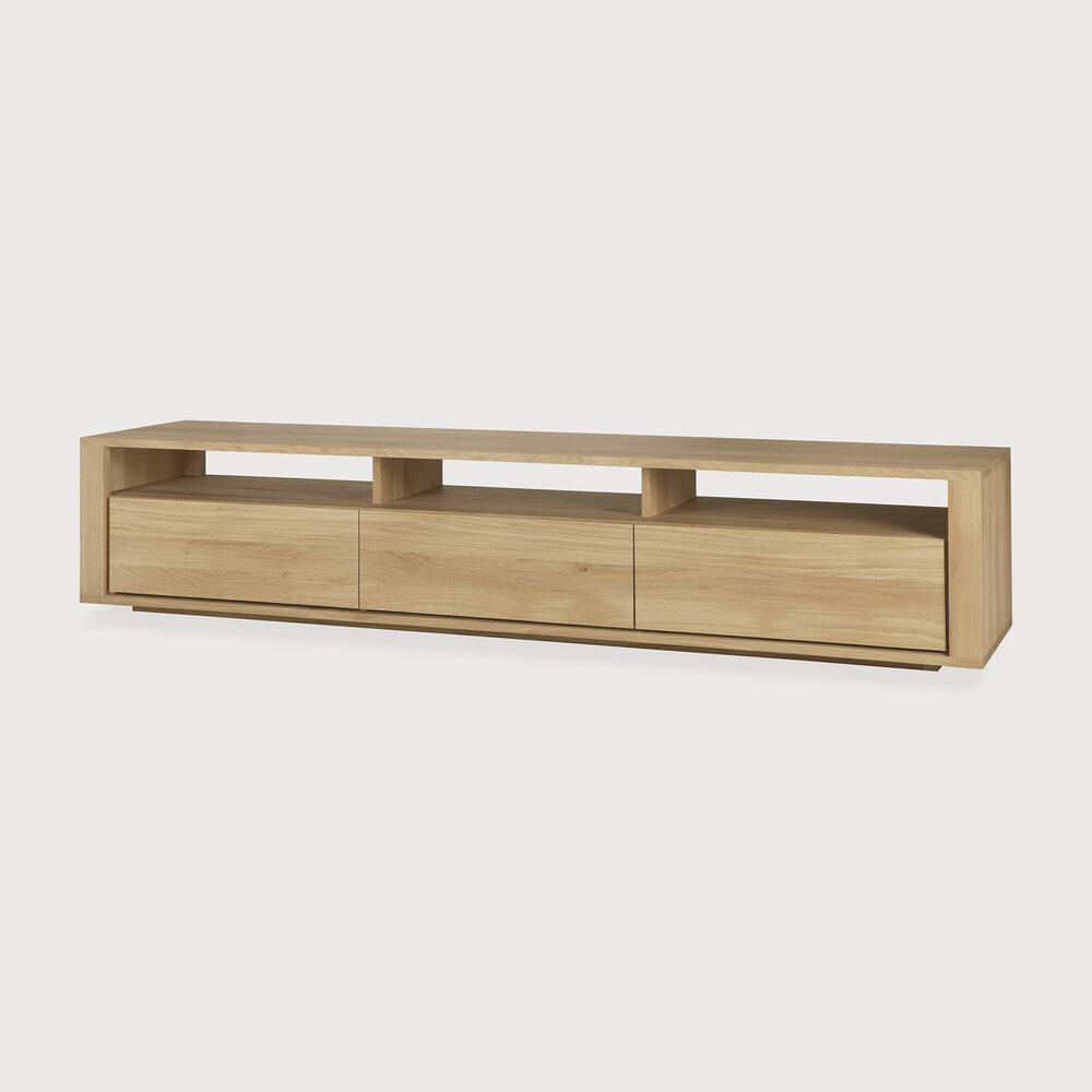 Ethnicraft TV-meubel 'Shadow' Geolied Eikenhout, 210cm