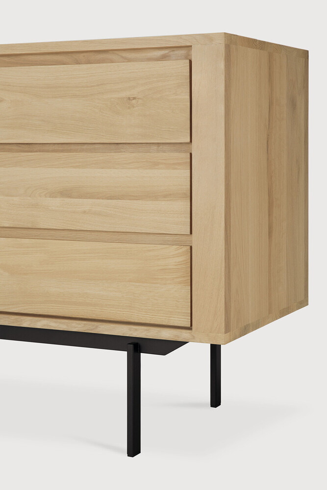 Ethnicraft Dressoir 'Shadow' Geolied Eikenhout, 180cm