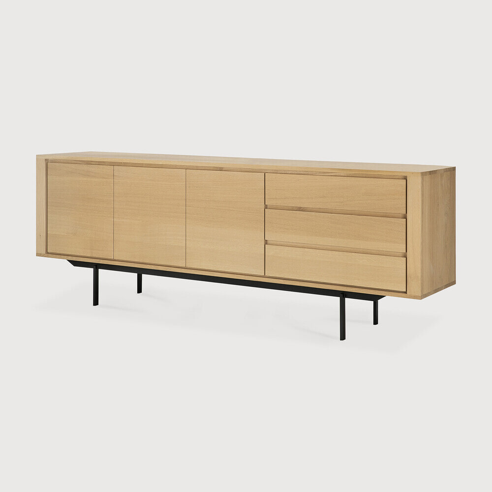 Ethnicraft Dressoir 'Shadow' Geolied Eikenhout, 224cm