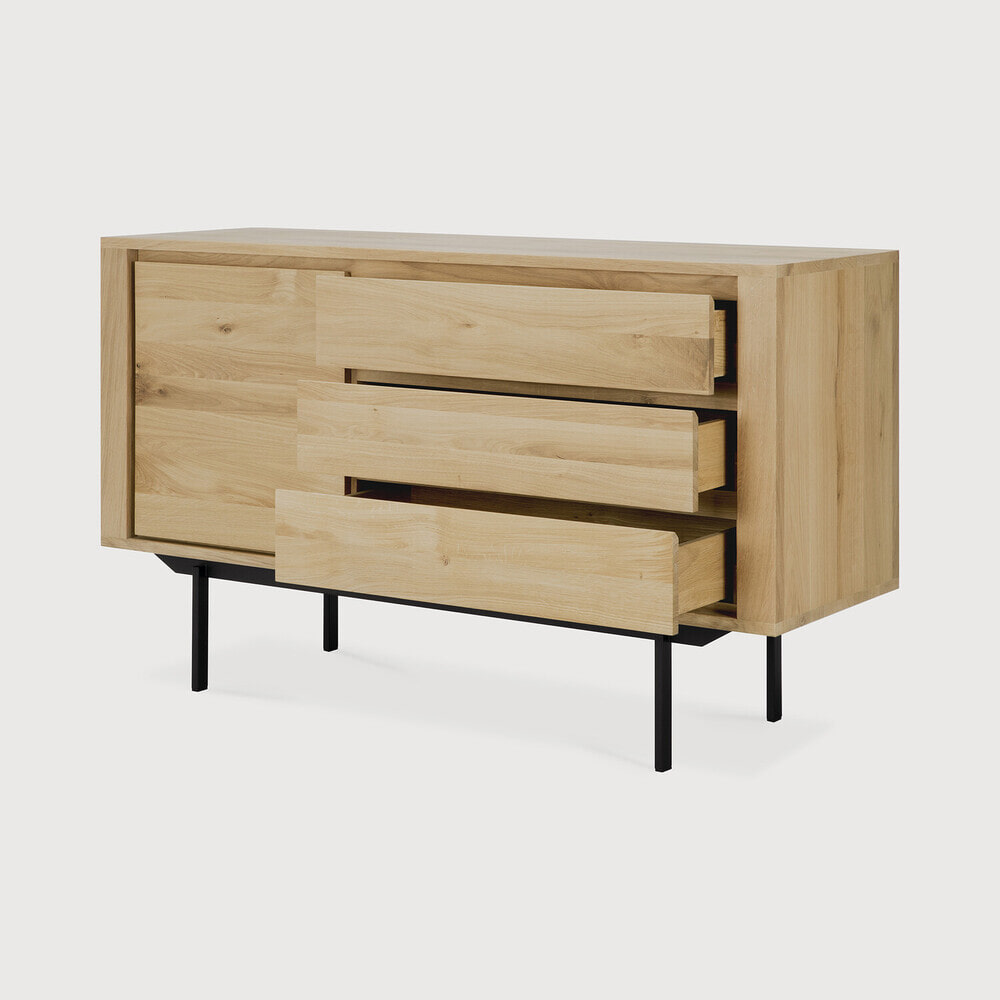 Ethnicraft Dressoir 'Shadow' Geolied Eikenhout, 134cm