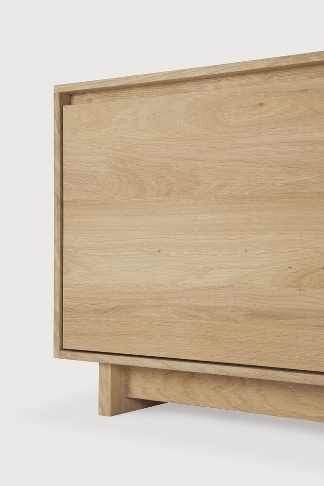 Ethnicraft TV-meubel 'Wave' Geolied Eikenhout, 210cm