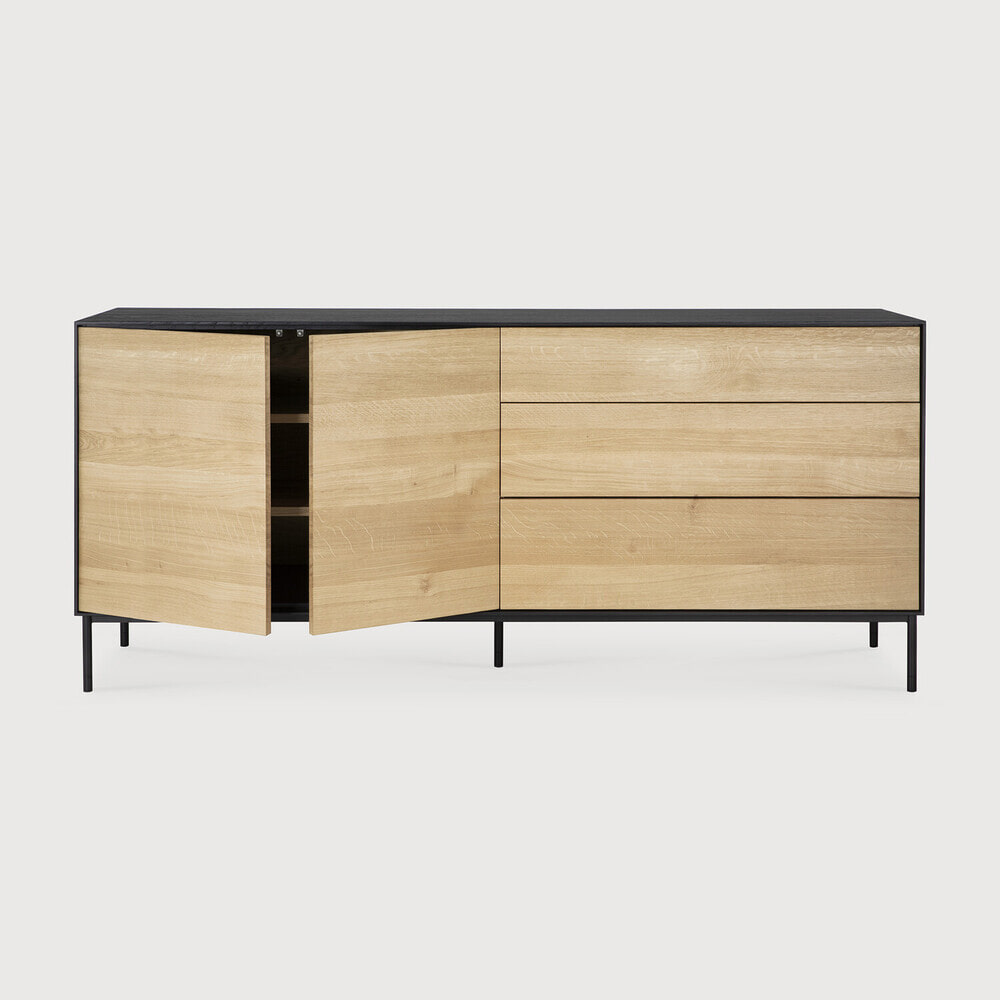 Ethnicraft Dressoir 'Blackbird' Gevernist Eikenhout, 180cm