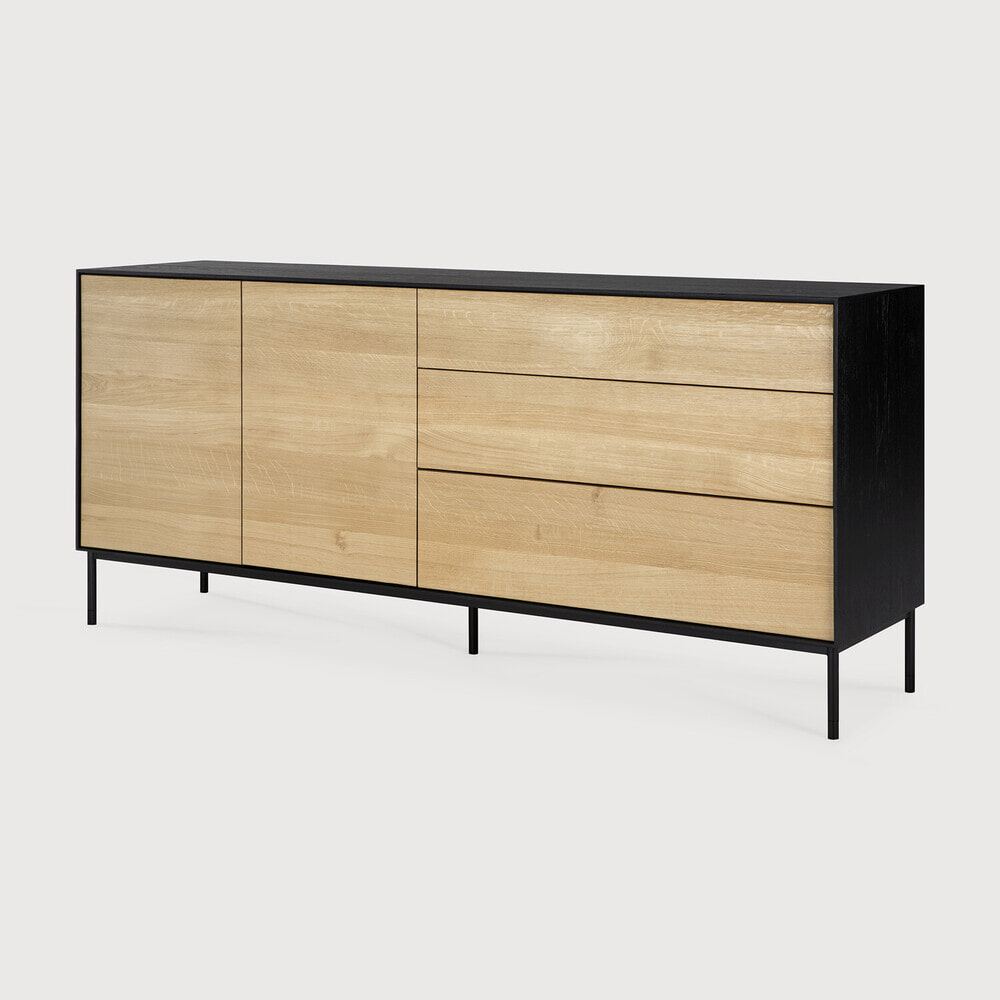 Ethnicraft Dressoir 'Blackbird' Gevernist Eikenhout, 180cm