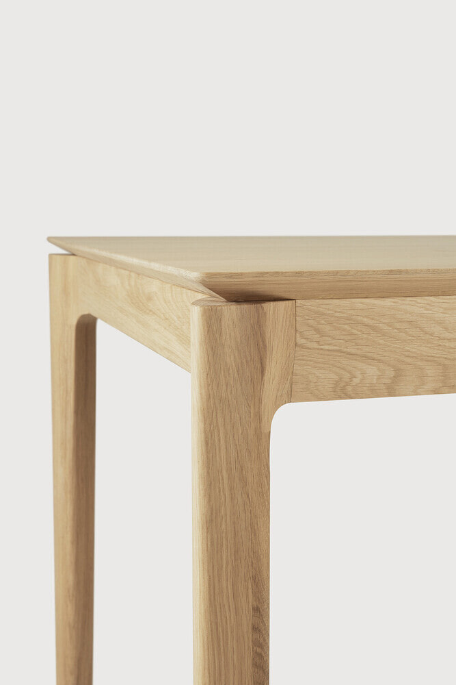 Ethnicraft Uitschuifbare Eettafel 'Bok' Geolied Eikenhout, 120/180 x 90cm