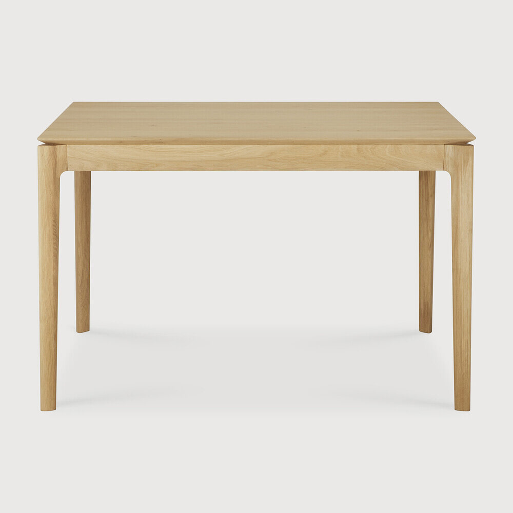 Ethnicraft Uitschuifbare Eettafel 'Bok' Geolied Eikenhout, 120/180 x 90cm