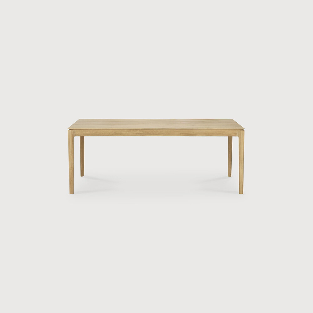 Ethnicraft Uitschuifbare Eettafel 'Bok' Geolied Eikenhout, 200/300 x 100cm