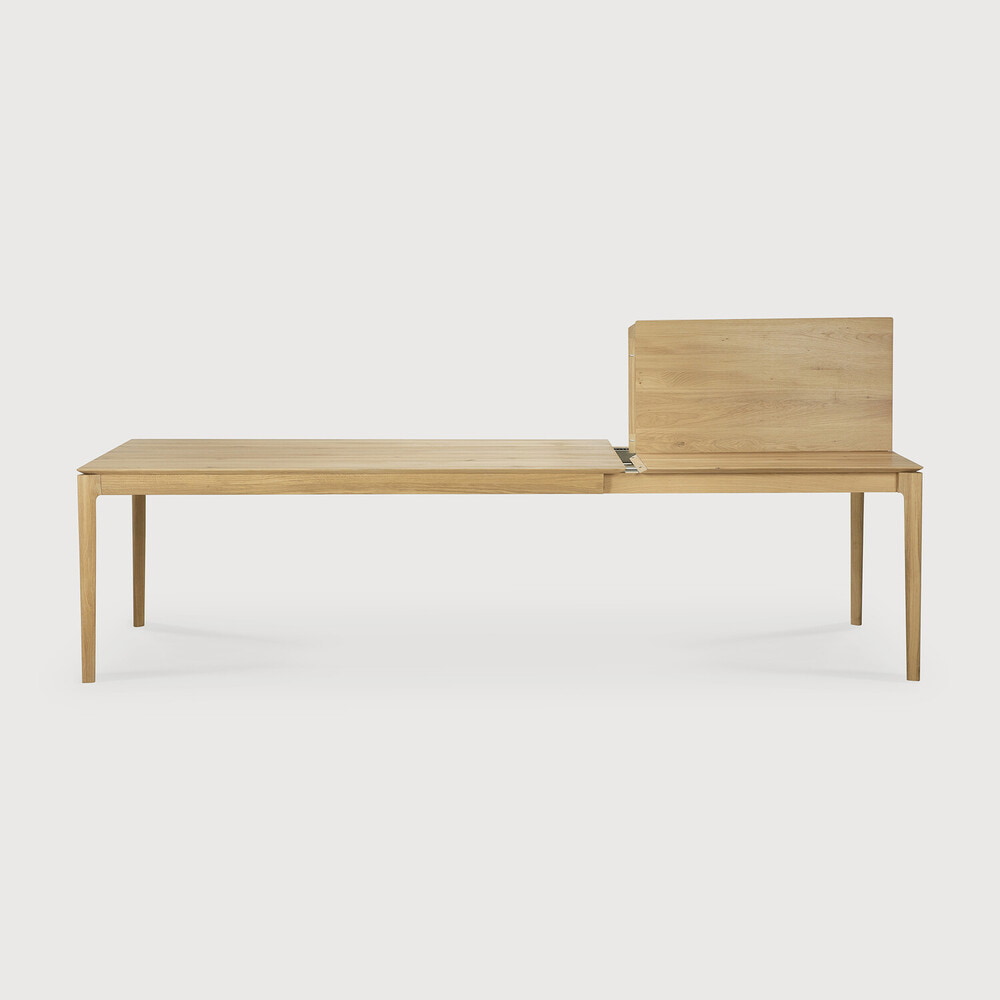 Ethnicraft Uitschuifbare Eettafel 'Bok' Geolied Eikenhout, 200/300 x 100cm