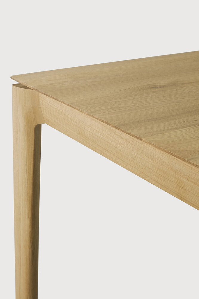 Ethnicraft Vierkante Eettafel 'Bok' Geolied Eikenhout, 145 x 145cm