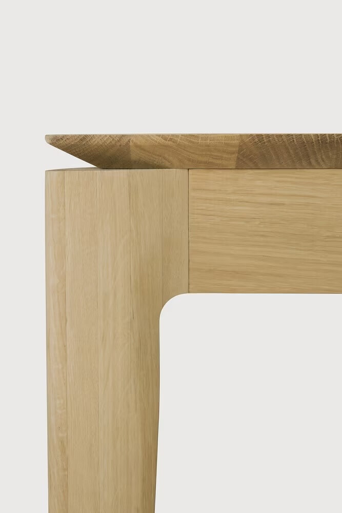 Ethnicraft Eettafel 'Bok' Geolied Eikenhout, 140 x 80cm
