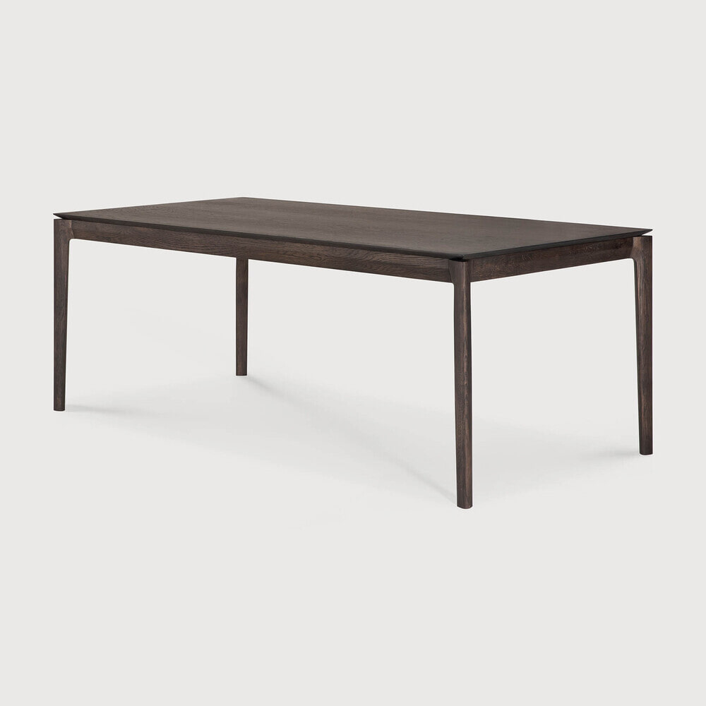 Ethnicraft Uitschuifbare Eettafel Bok Gevernist Eikenhout, 200/300 x 100cm - Bruin