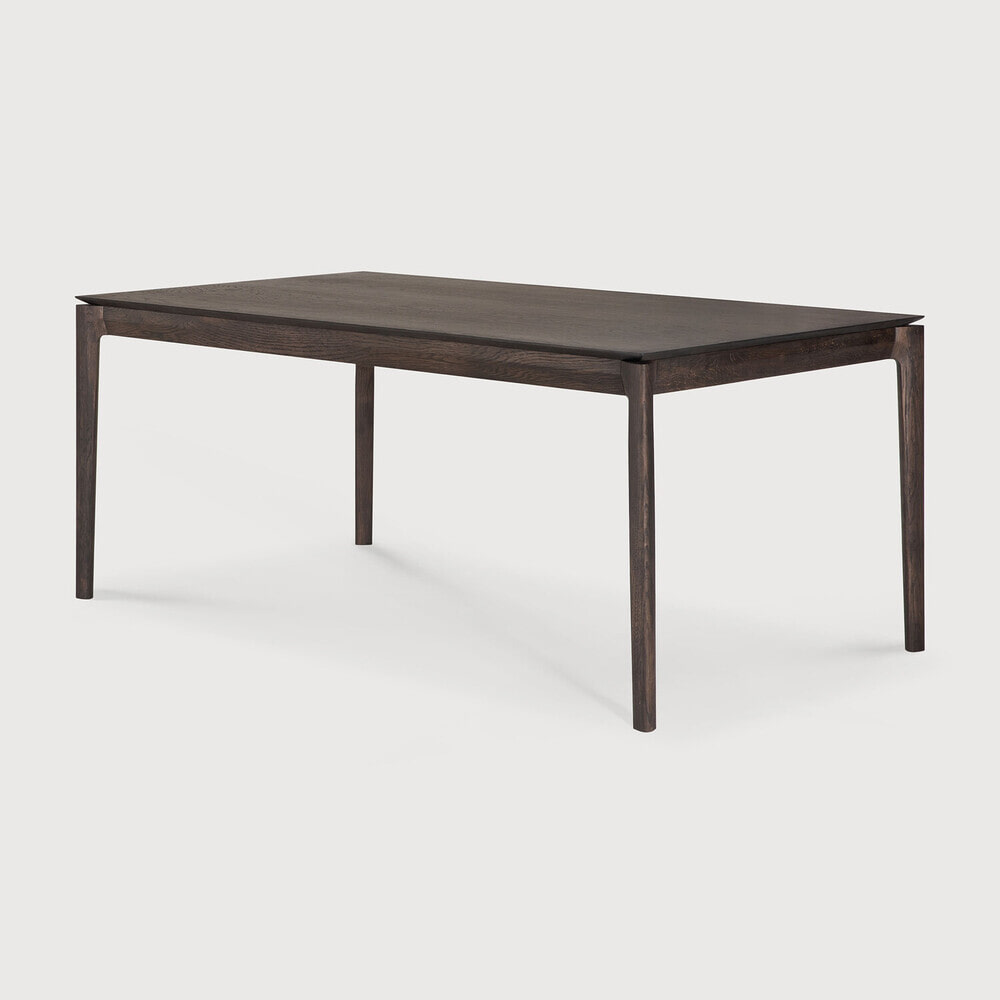 Ethnicraft Uitschuifbare Eettafel Bok Gevernist Eikenhout, 180/280 x 100cm - Bruin