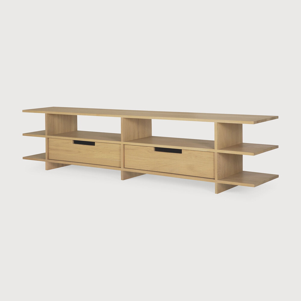 Ethnicraft TV-meubel Kabuki Eikenhout, 200cm - Naturel