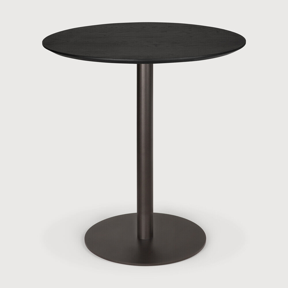 Ethnicraft Ronde Bistrotafel Blend 70cm - Zwart