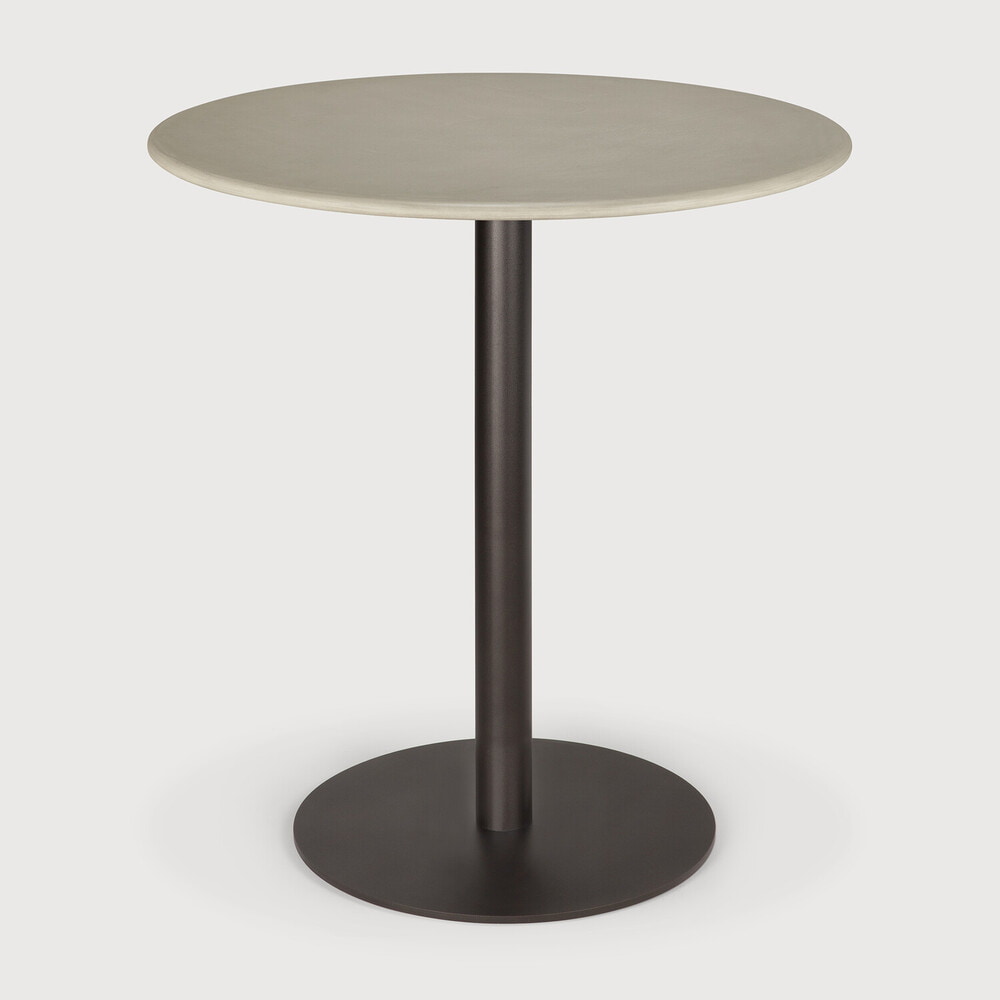 Ethnicraft Outdoor Bistrotafel Blend Beton, 70cm - Lichtgrijs