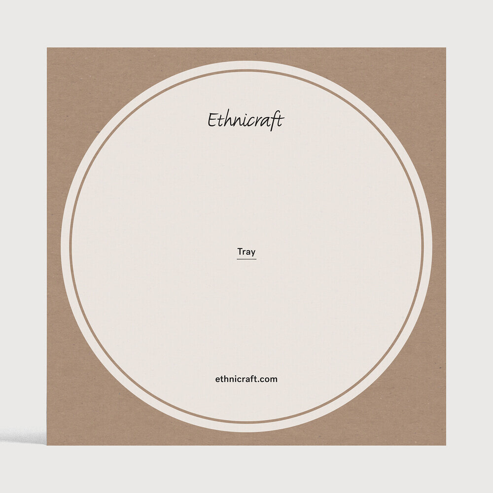 Ethnicraft Rond Dienblad 'Core' Teakhout, 61cm