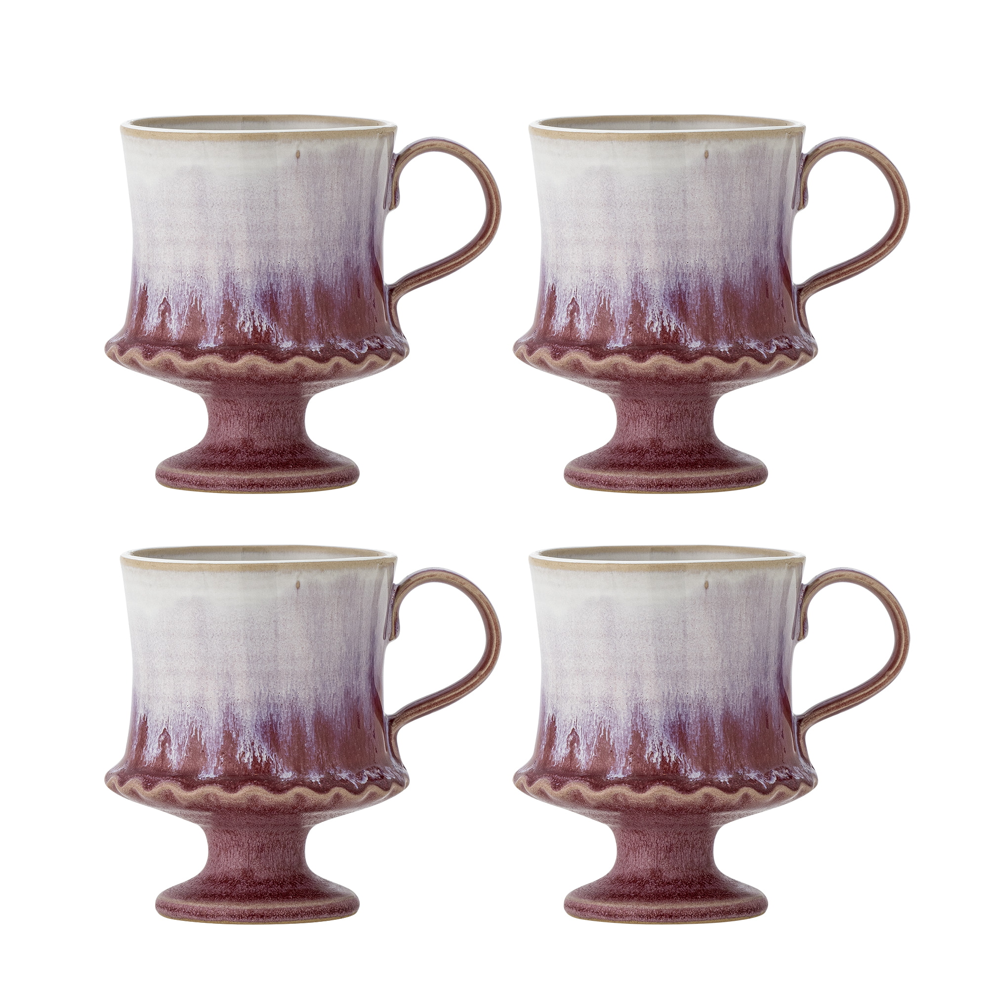 Bloomingville Mok Odile Set van 4 stuks - Roze