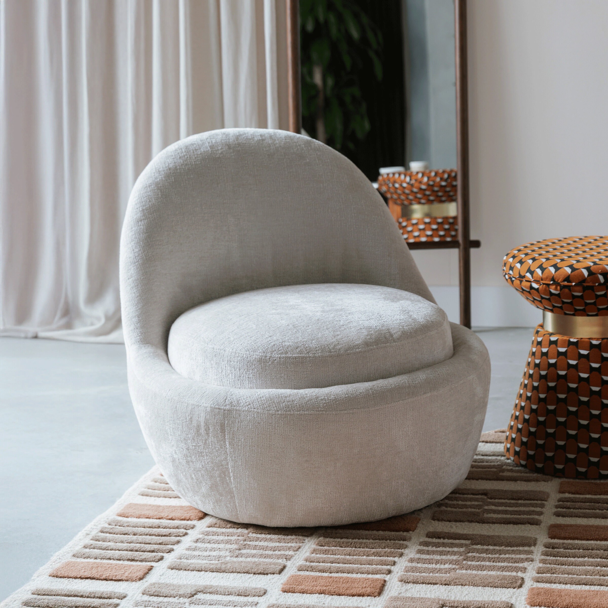 ZILT Fauteuil 'Jenee' Chenille