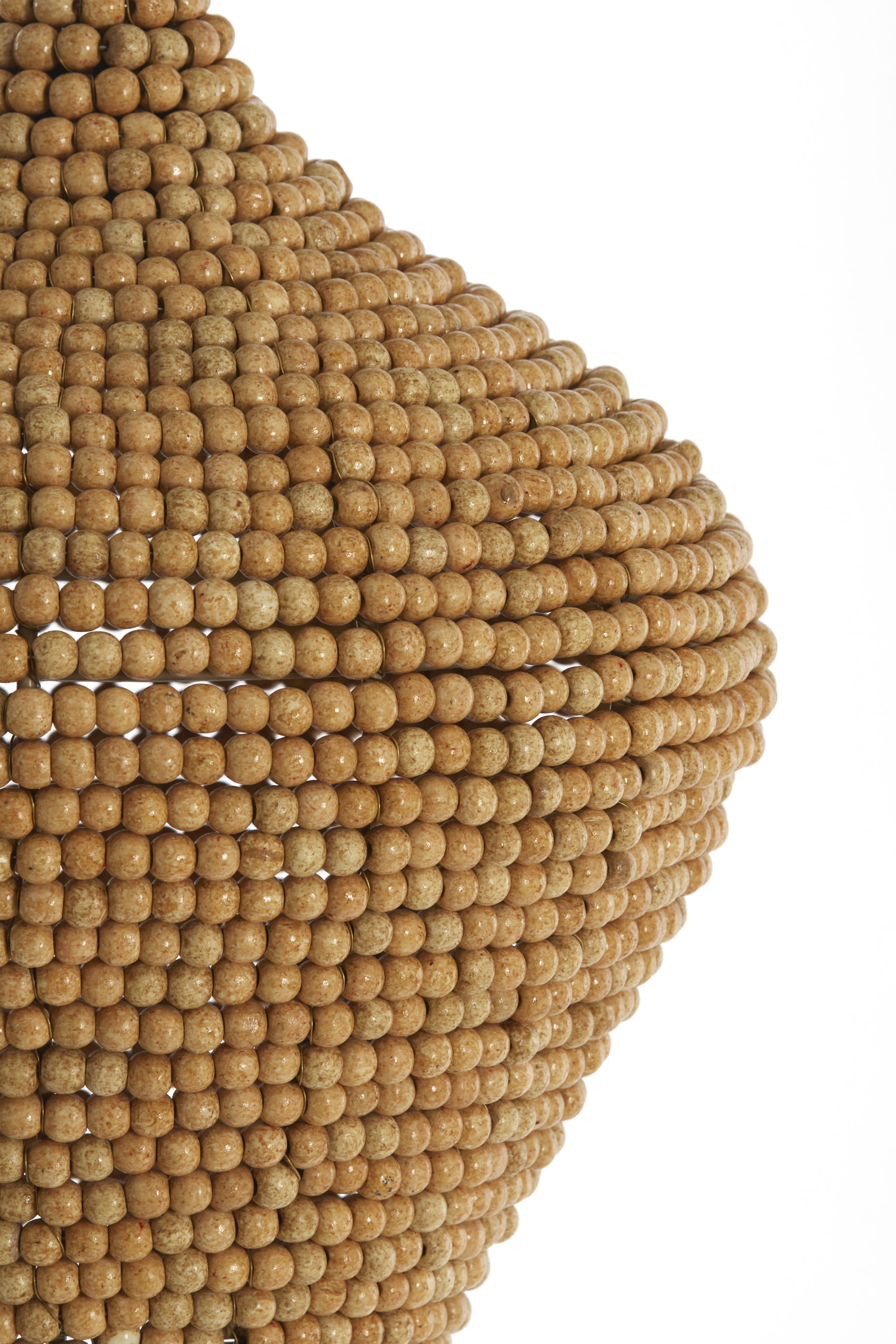Light & Living Hanglamp 'Kalenga' Kralen, 28cm, kleur Naturel