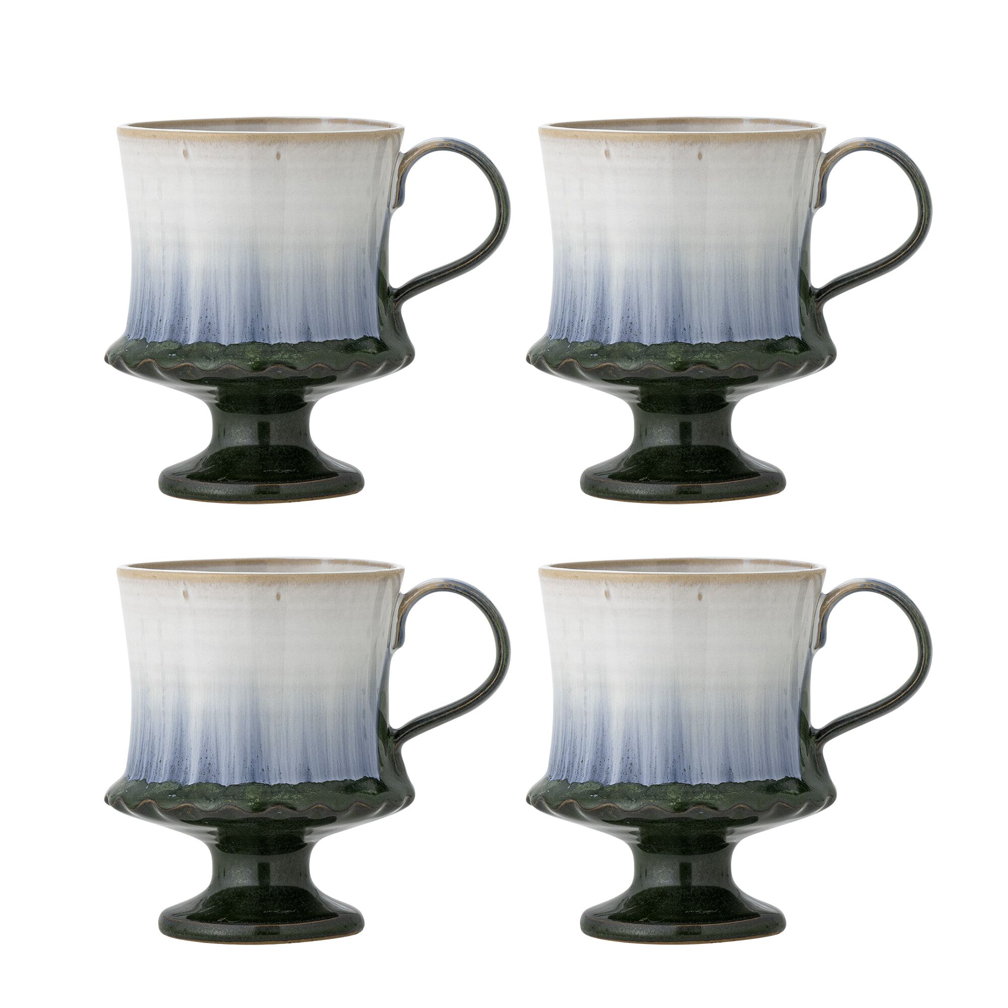 Bloomingville Mok Odile Set van 4 stuks - Blauw