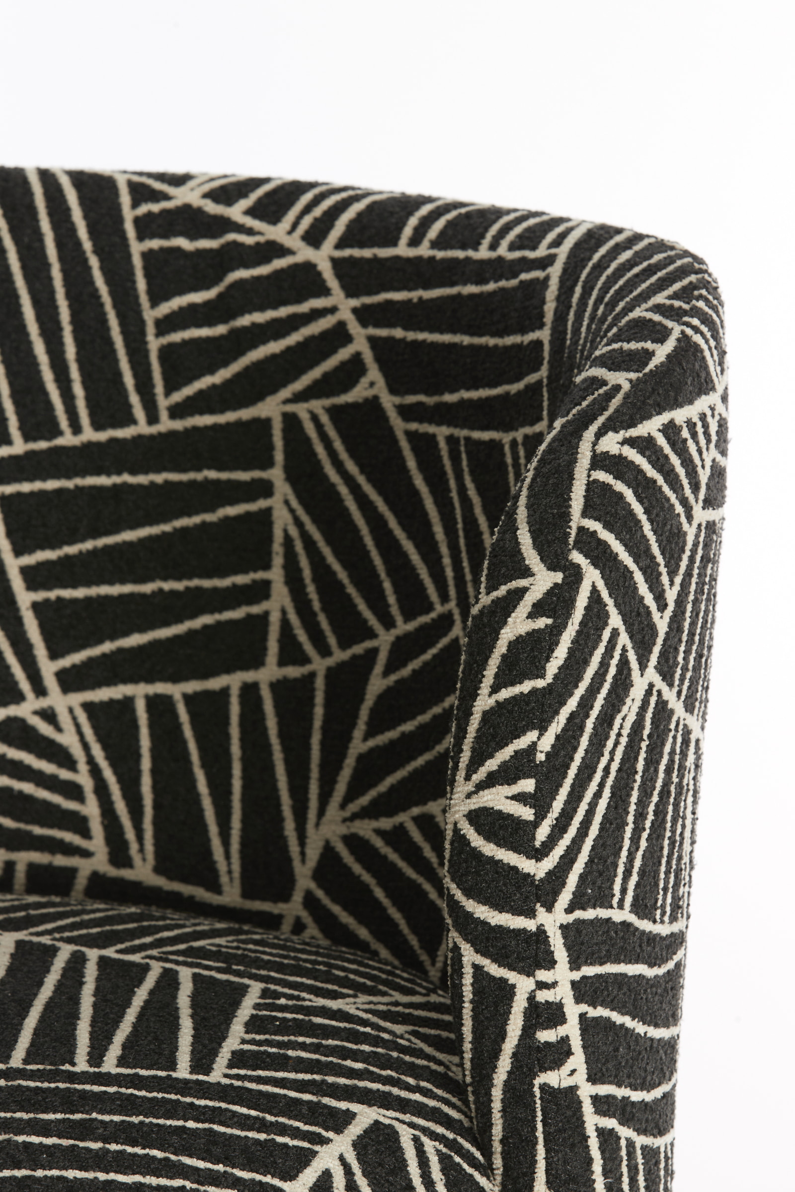 Light & Living Fauteuil 'Dieyda' kleur Zwart/Wit