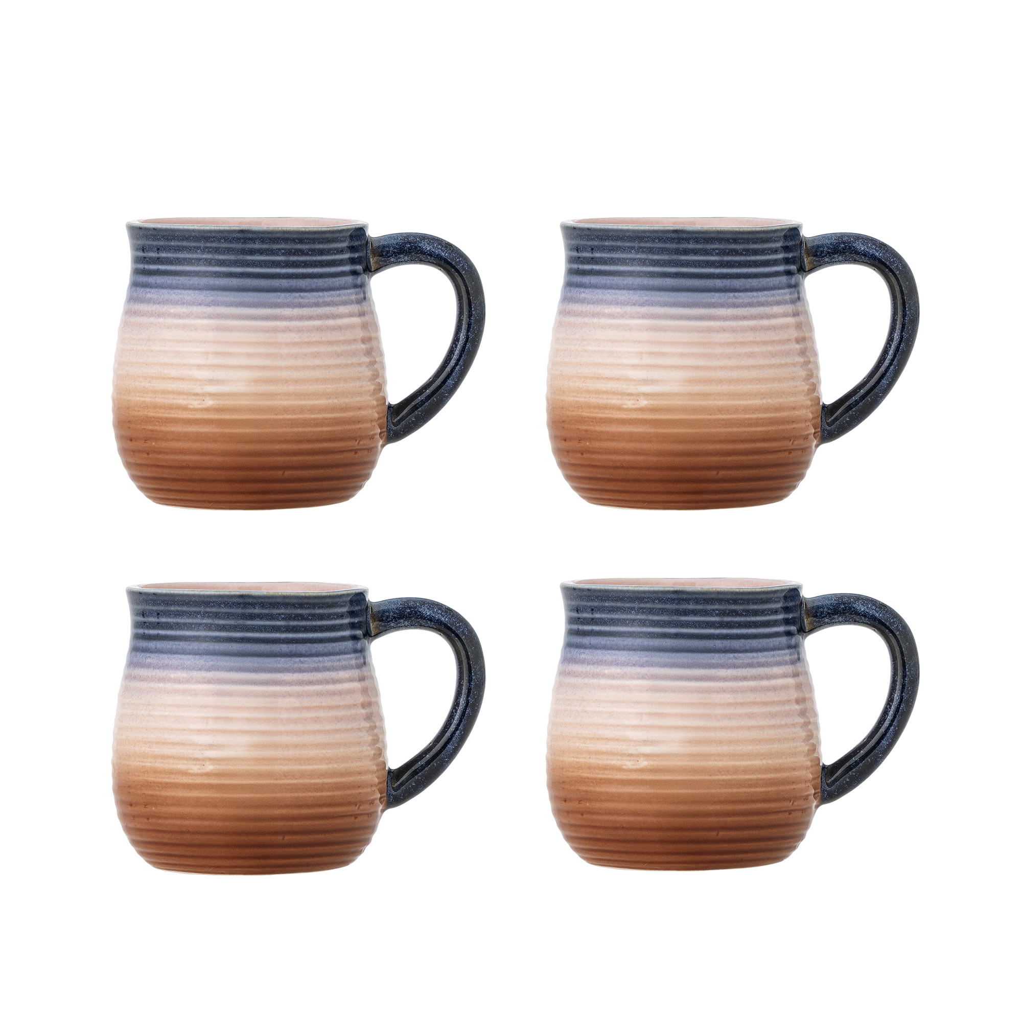 Bloomingville Mok Tatum Set van 4 stuks - Meerkleurig