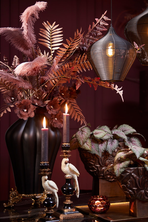 Light & Living Hanglamp 'Alvaro' 27cm, mat zwart