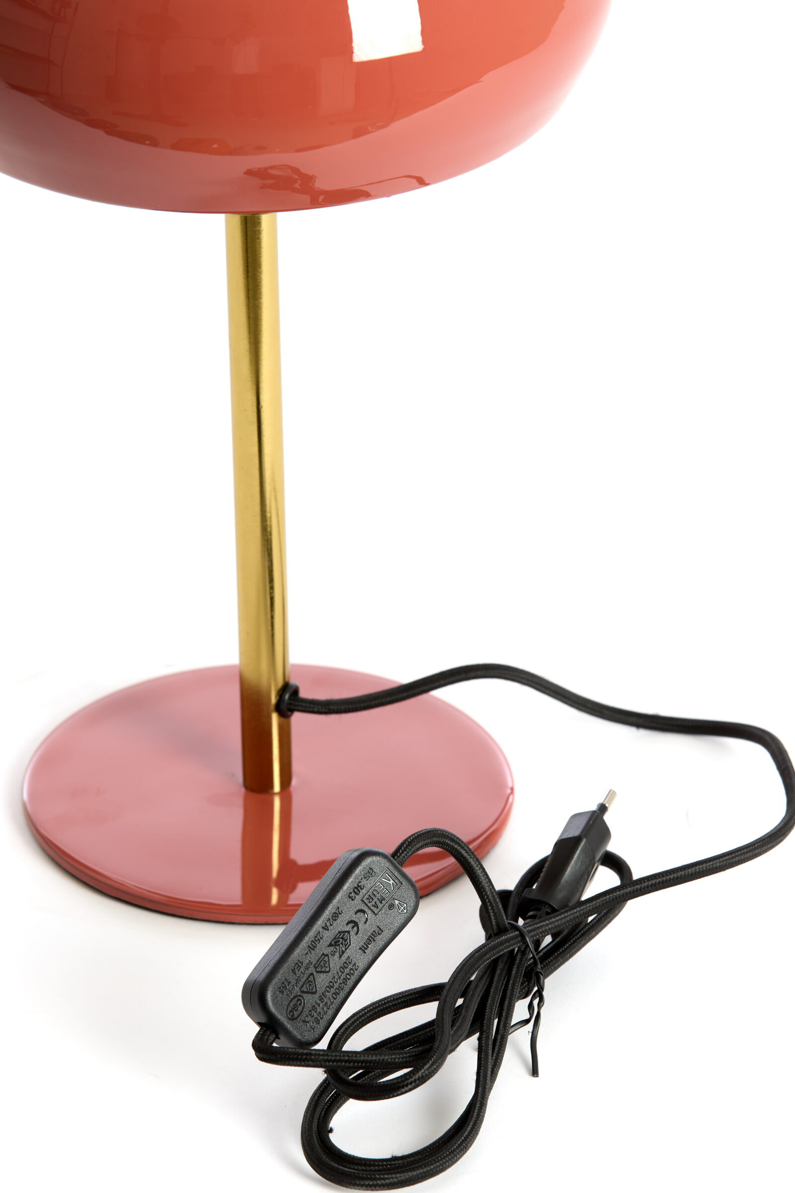 Light & Living Tafellamp 'Surin' 34cm, kleur Koraal/Goud