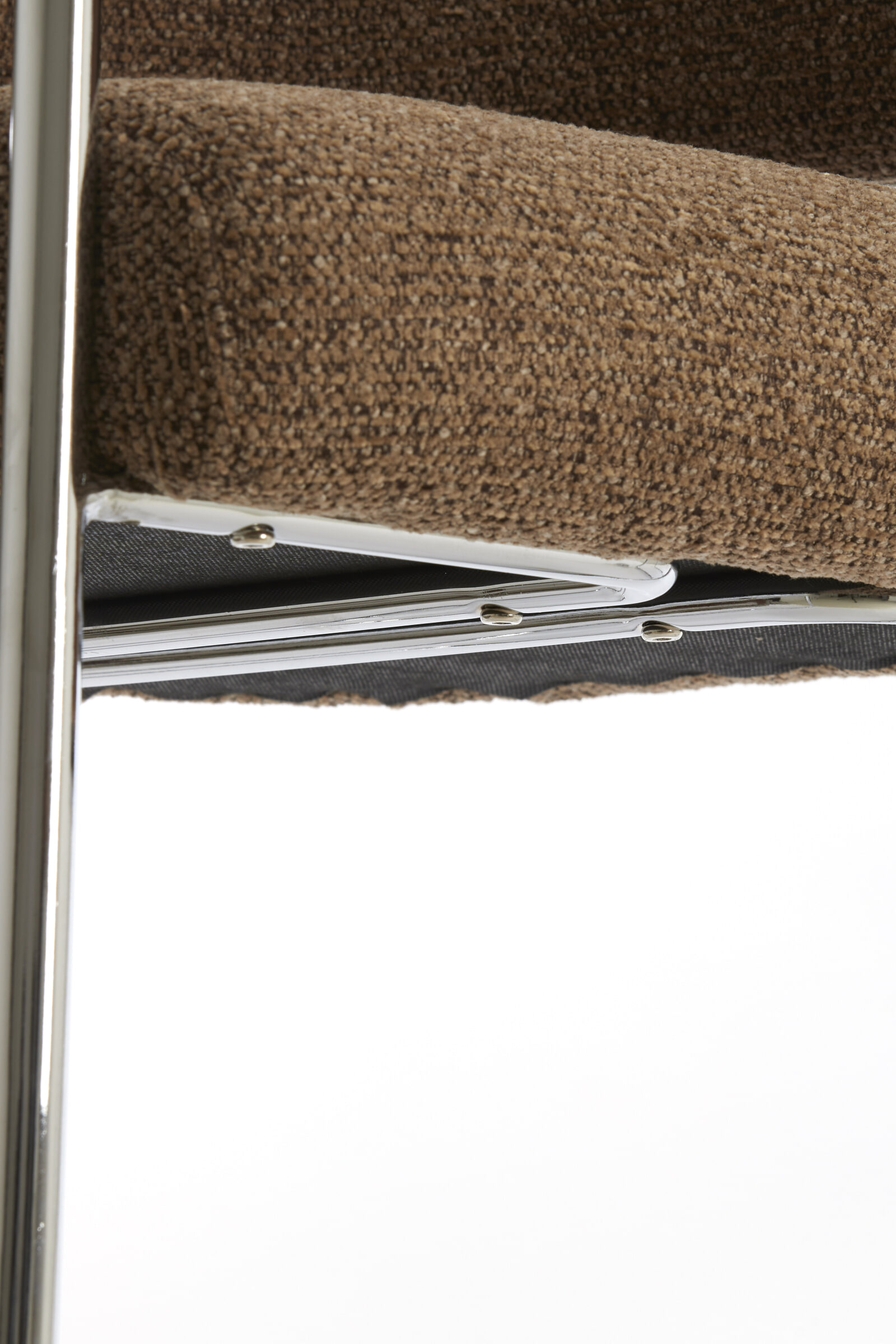 Light & Living Eetkamerstoel 'Adante' Buisframe chroom, kleur Donkerbruin