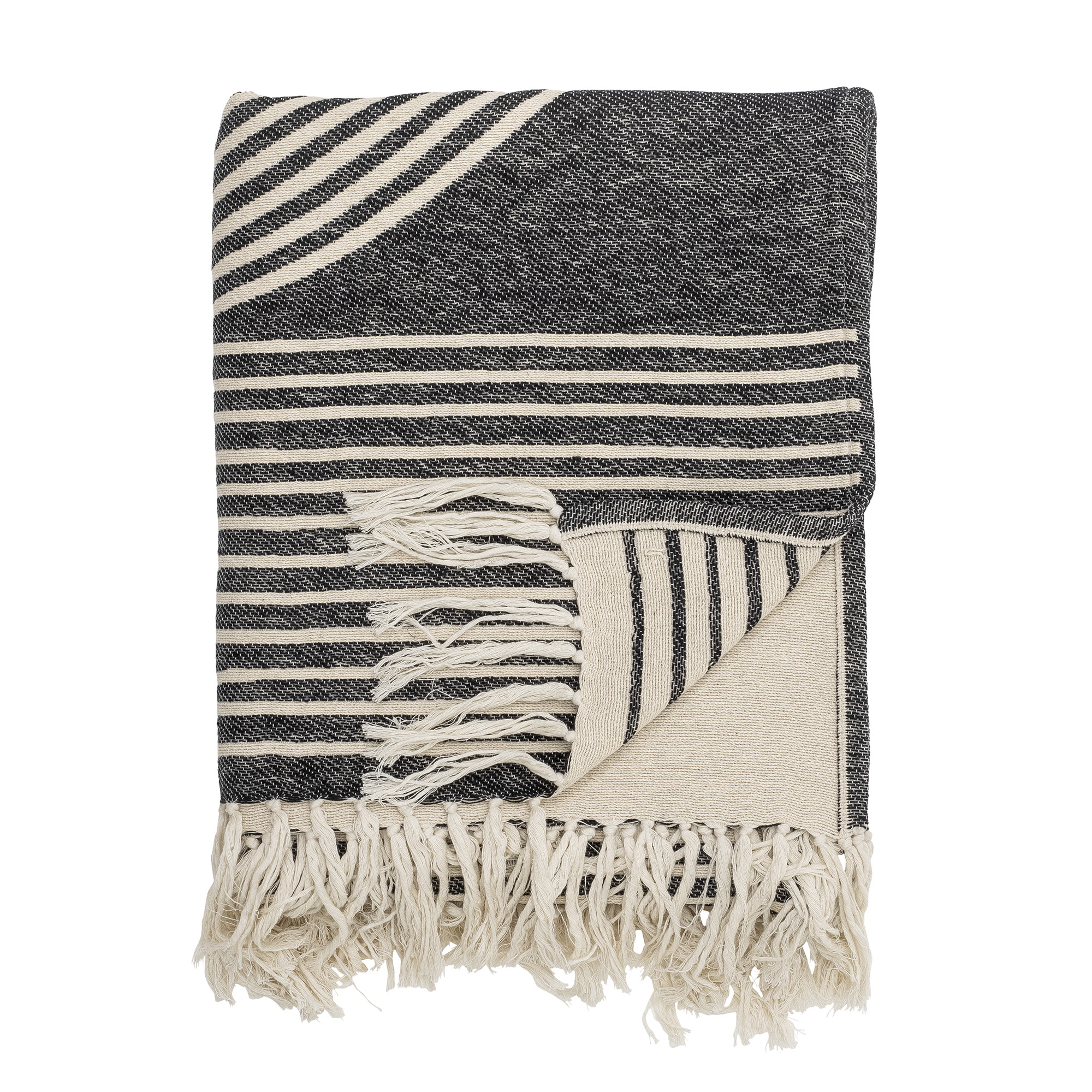 Bloomingville Plaid Anek 150 x 130cm - Zwart