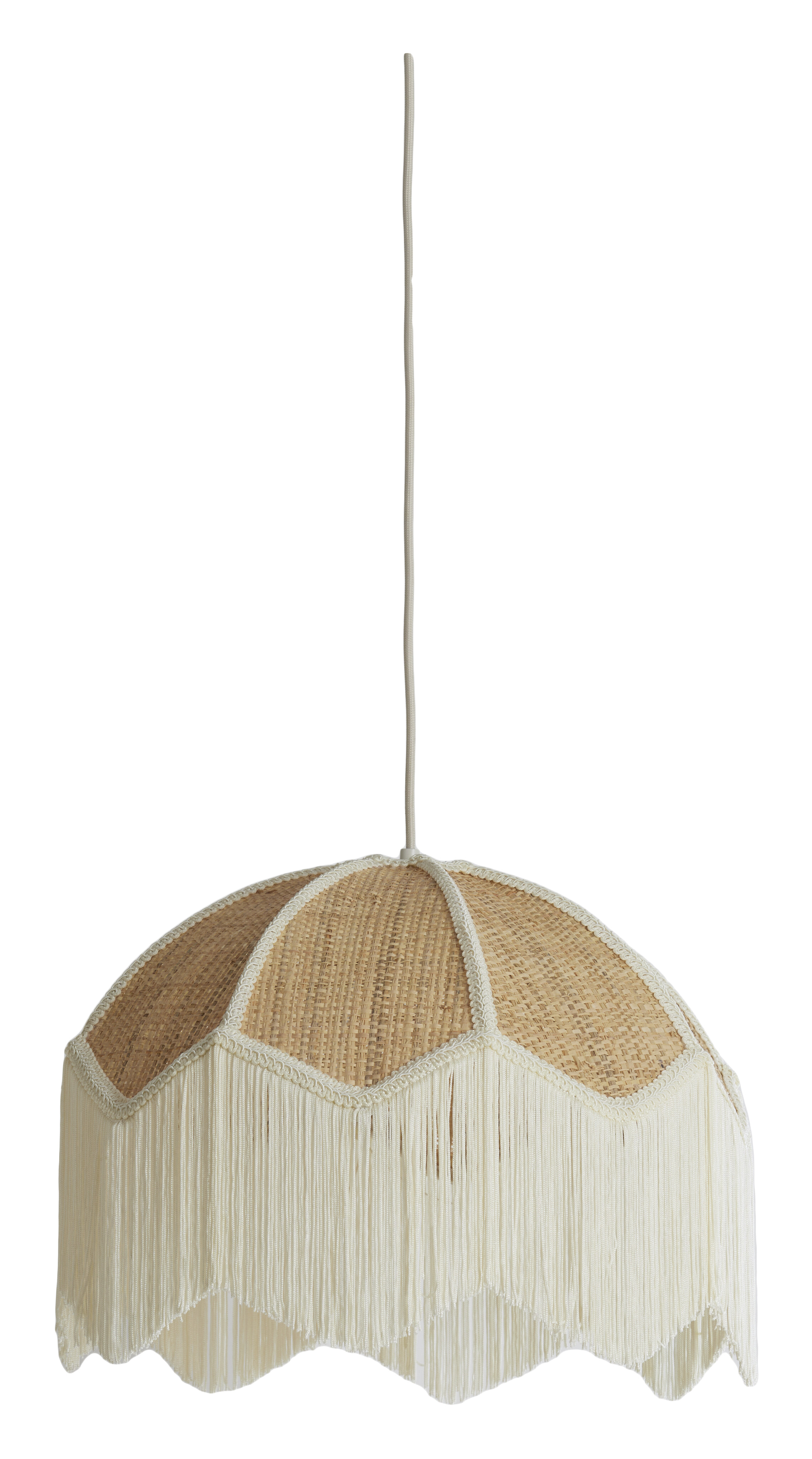 Light & Living Hanglamp Malacia Raffia, 40cm - Crème