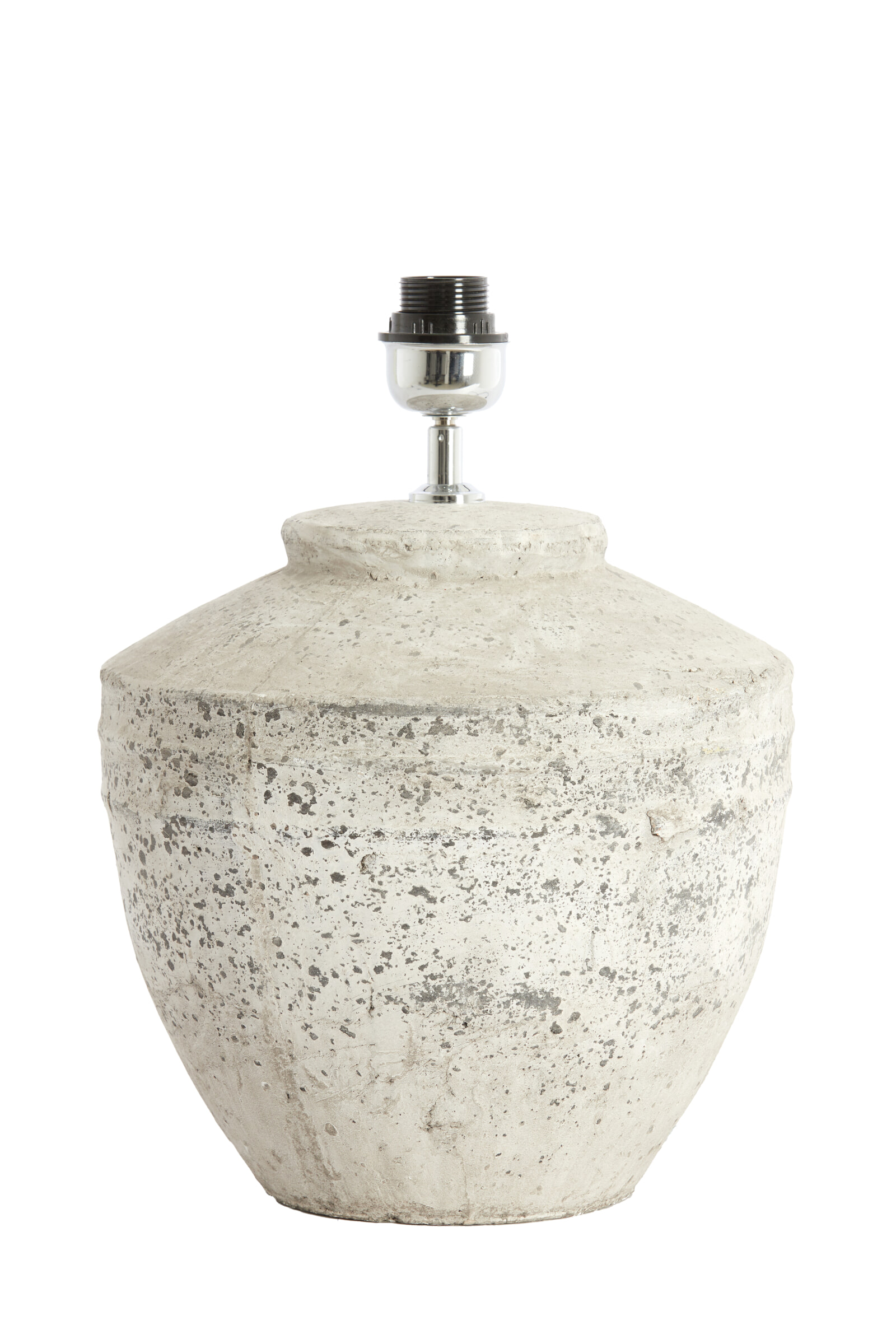 Light & Living Tafellamp 'Toba' 40cm, kleur Antiek Grijs (excl. kap)