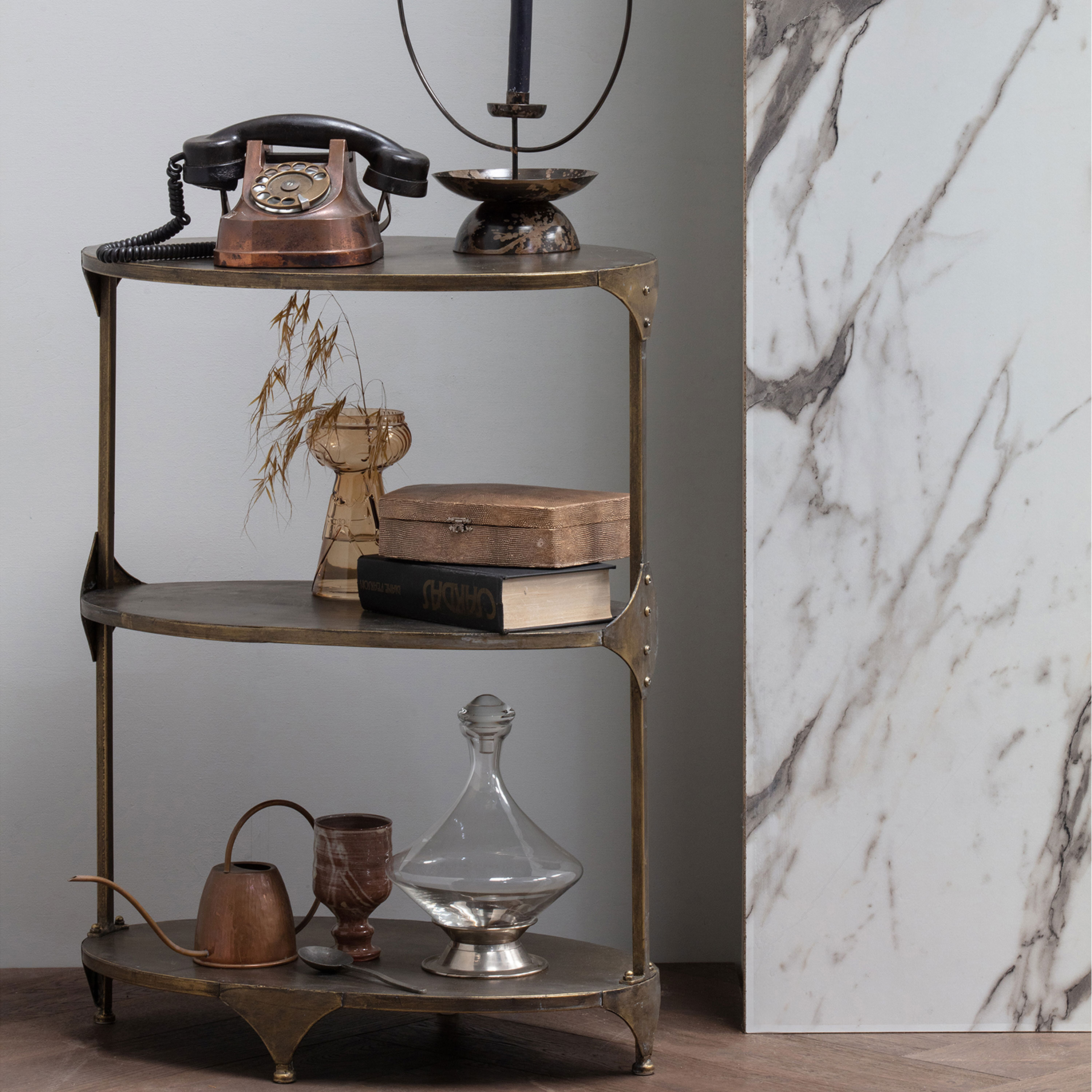 BePureHome Wandrek 'Rank' kleur Antique Brass BePureHome Wandrek 'Rank' kleur Antique Brass