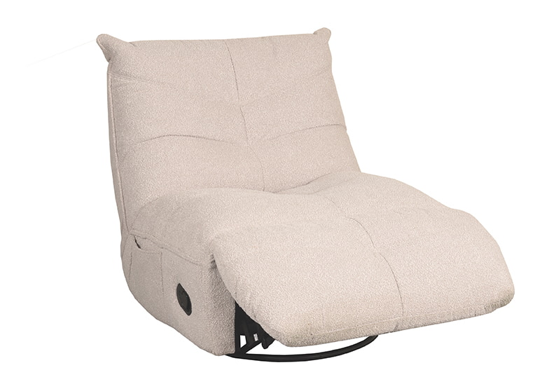 LABEL51 Relaxfauteuil 'Take It Easy' Bouclé, kleur Naturel