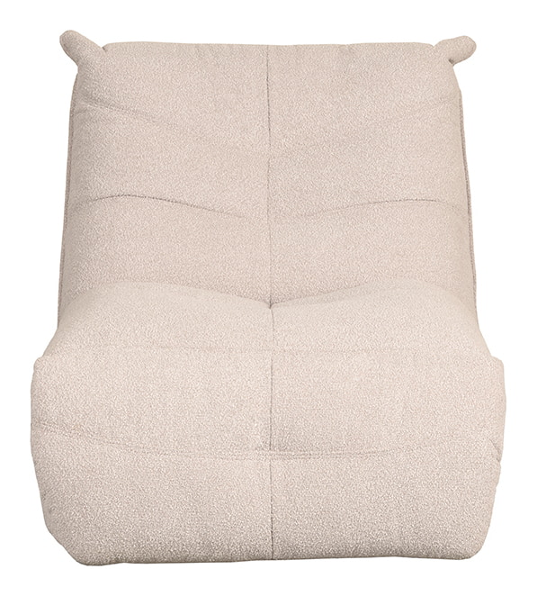 LABEL51 Relaxfauteuil 'Take It Easy' Bouclé, kleur Naturel