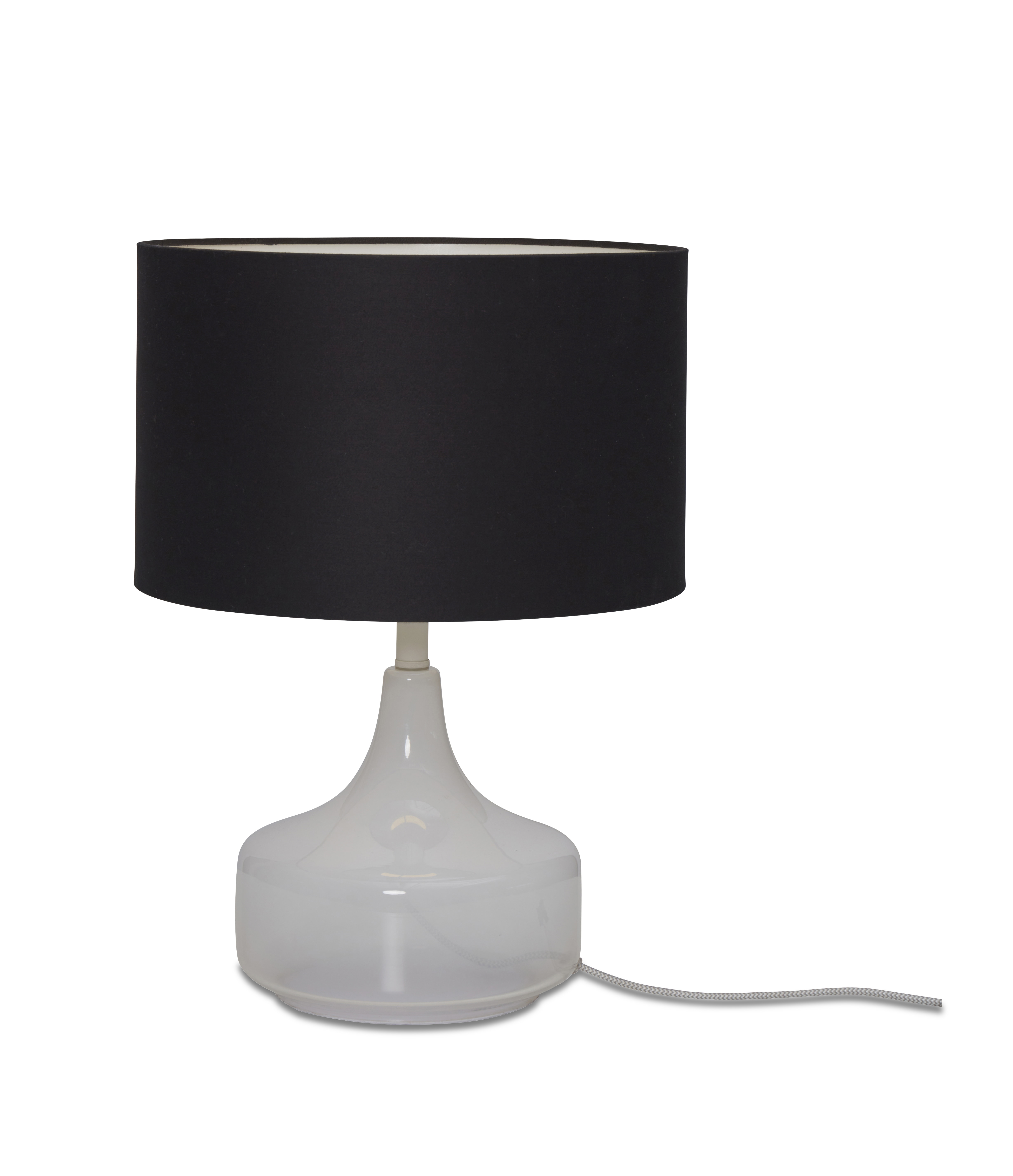 its about RoMi Tafellamp 'Reykjavik' Linnen, 46cm, kleur Zwart