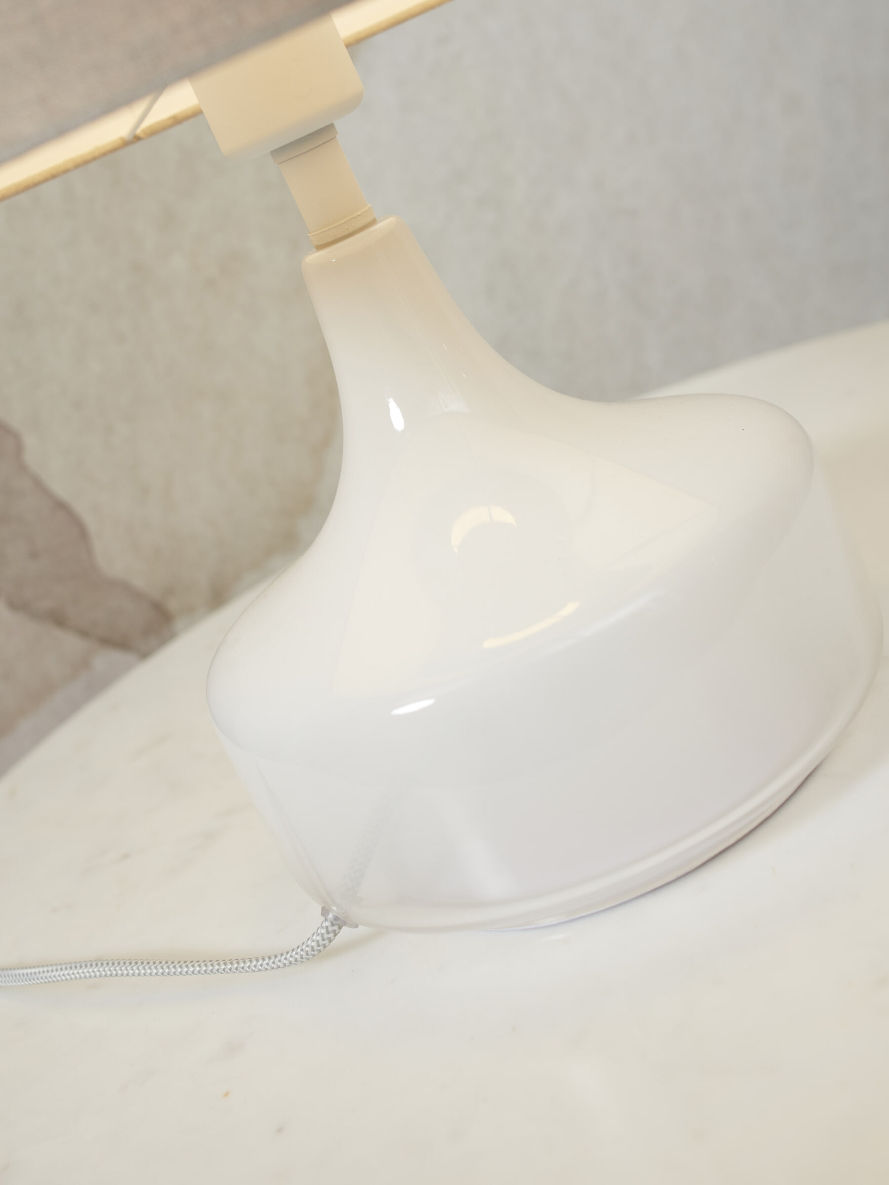 its about RoMi Tafellamp 'Reykjavik' Linnen, 46cm, kleur Donkerbeige