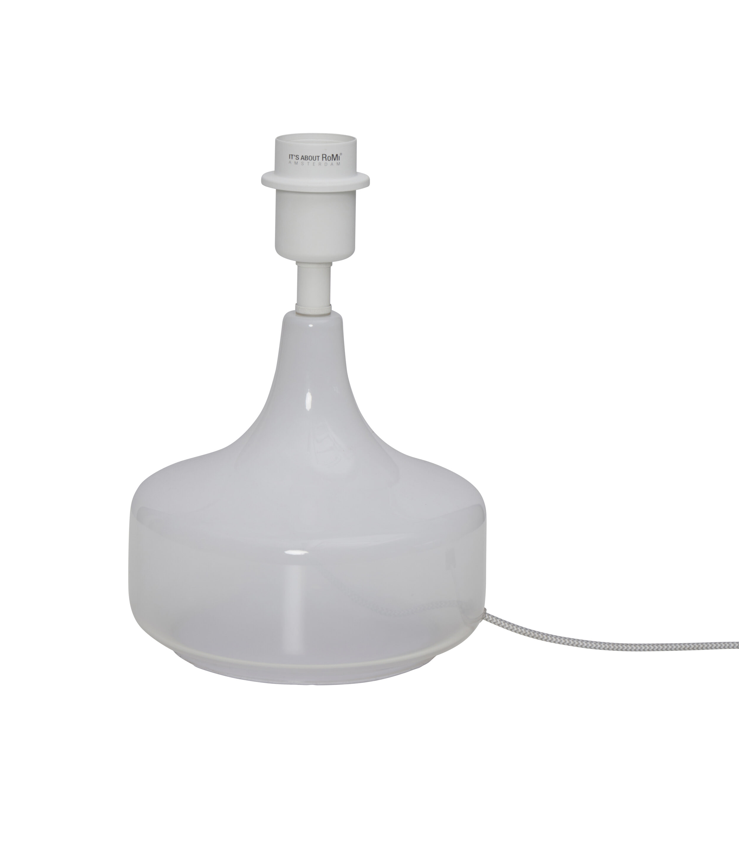 its about RoMi Tafellamp 'Reykjavik' Linnen, 46cm, kleur Donkerbeige