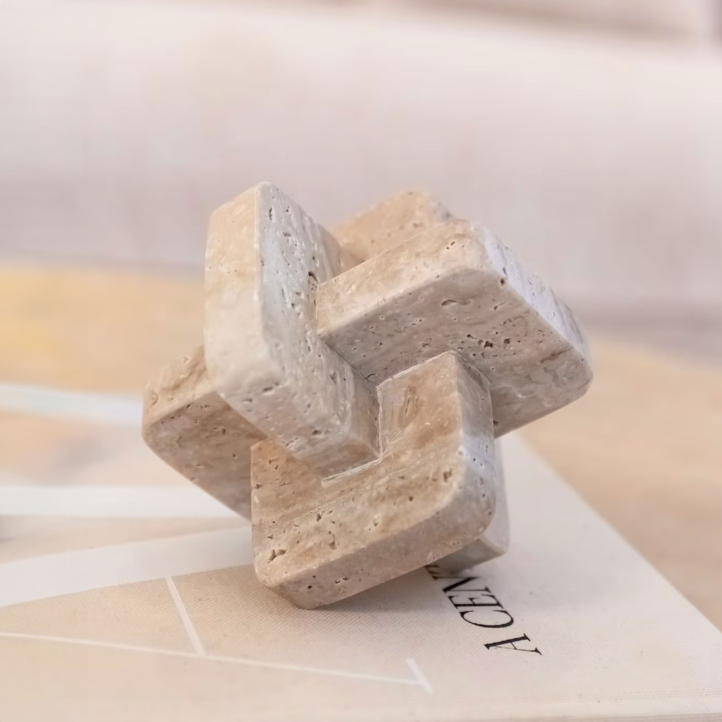 Richmond Ornament Mony Steen - Beige