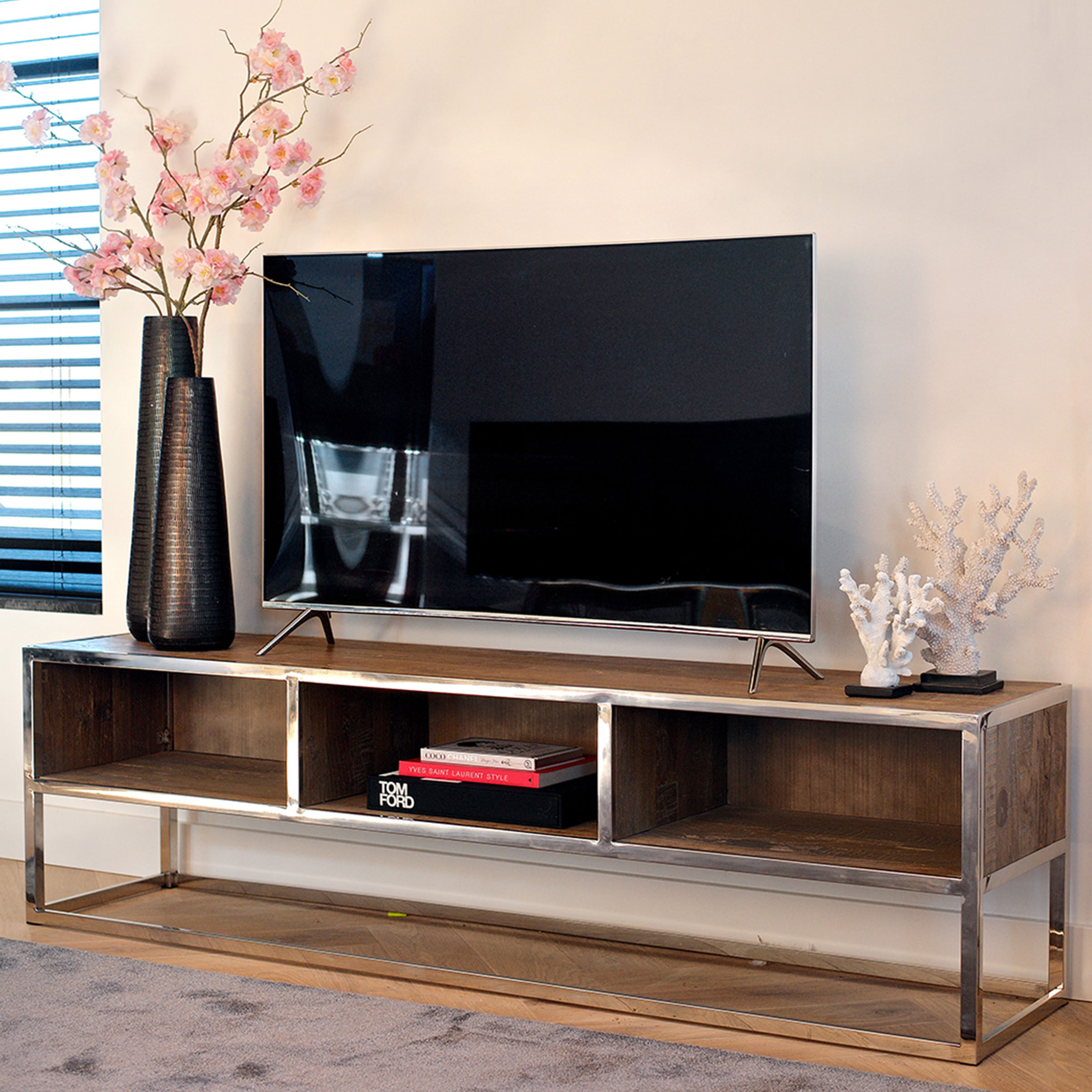 Richmond TV-meubel 'Maddox' Hout en Staal, 180cm