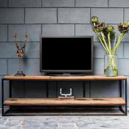 Richmond TV-meubel 'Raffles' Staal en gerecyceld hout, 161cm
