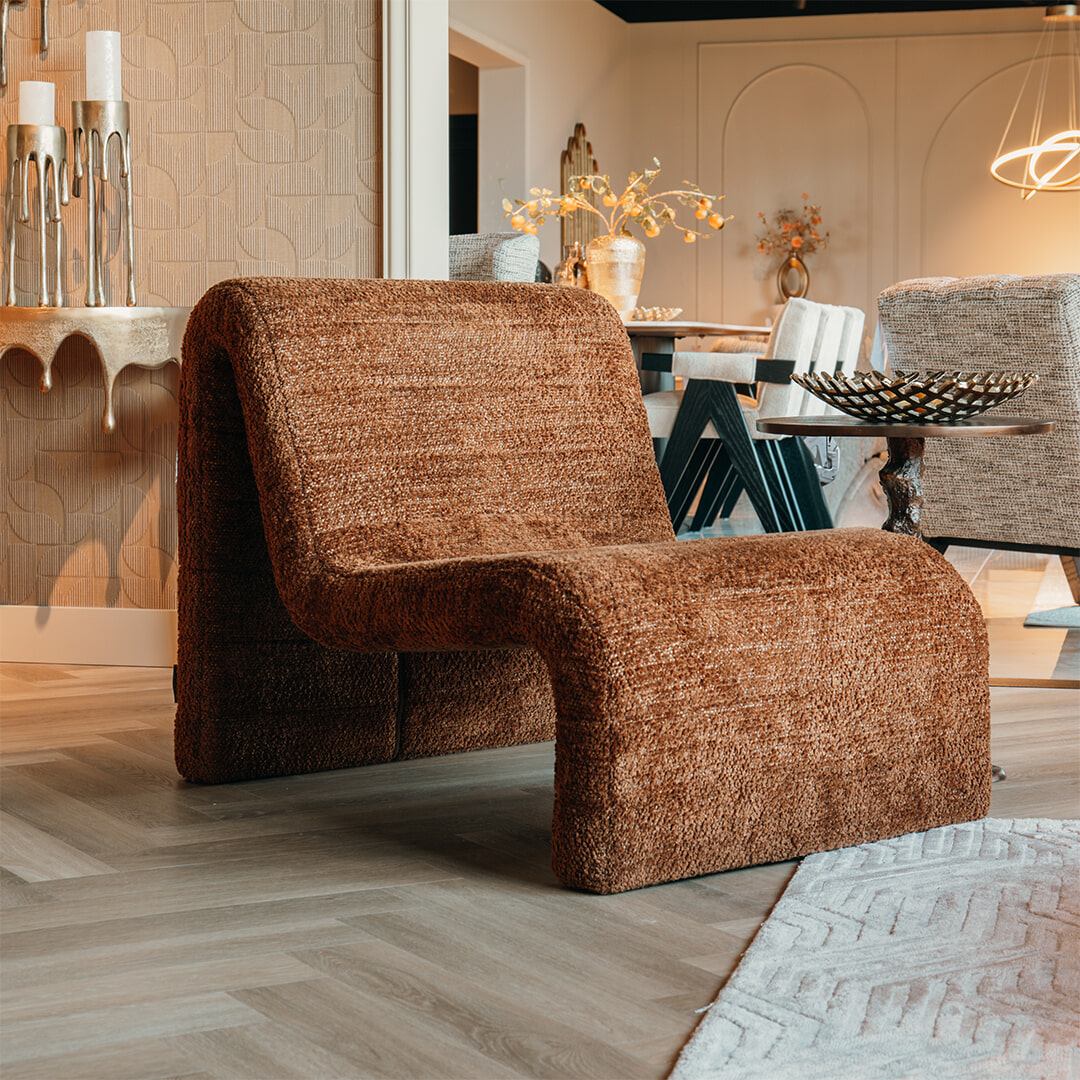 Richmond Fauteuil Kelly Chenille - Cinnamon