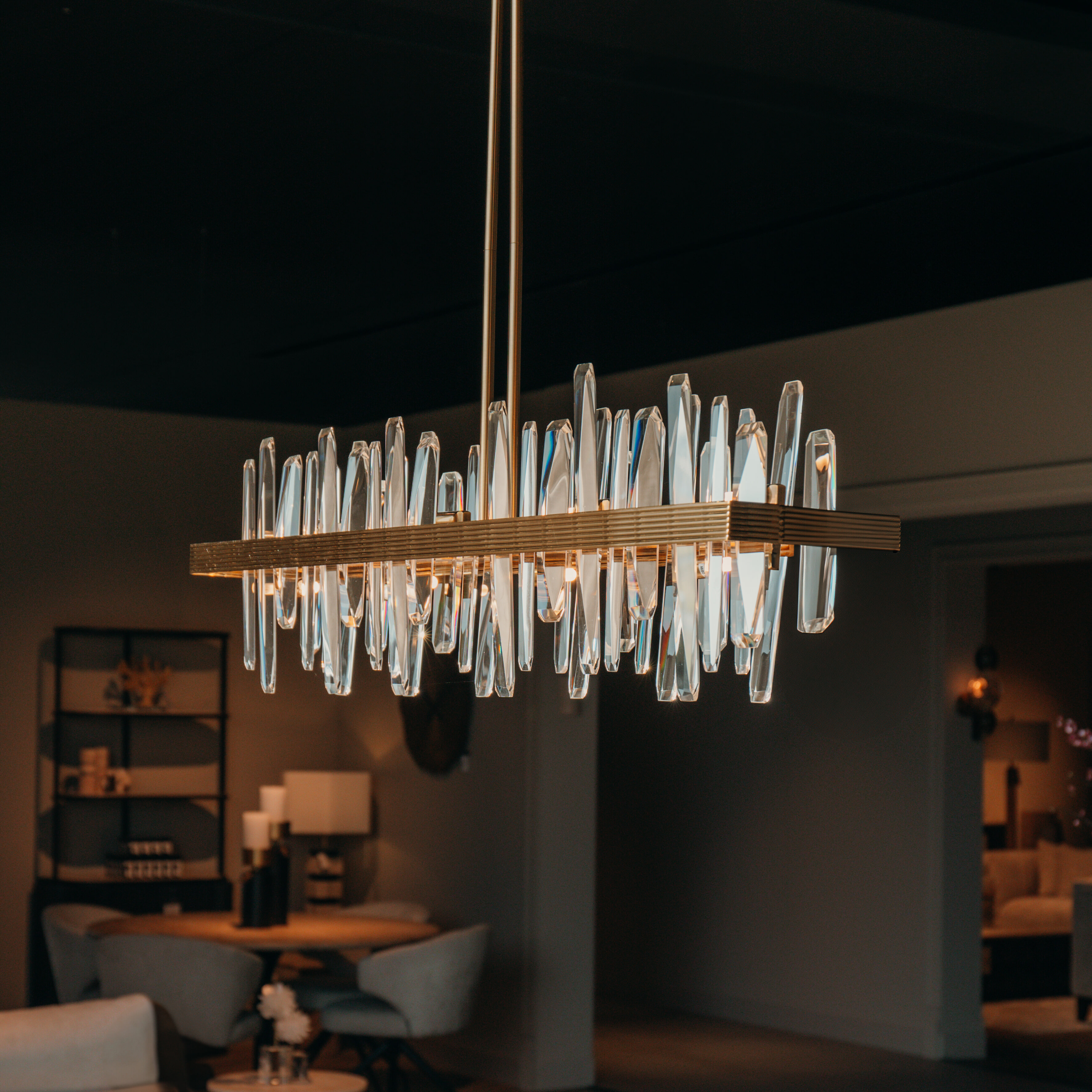 Richmond Hanglamp Briget Crystal, 8-lamps - Goud