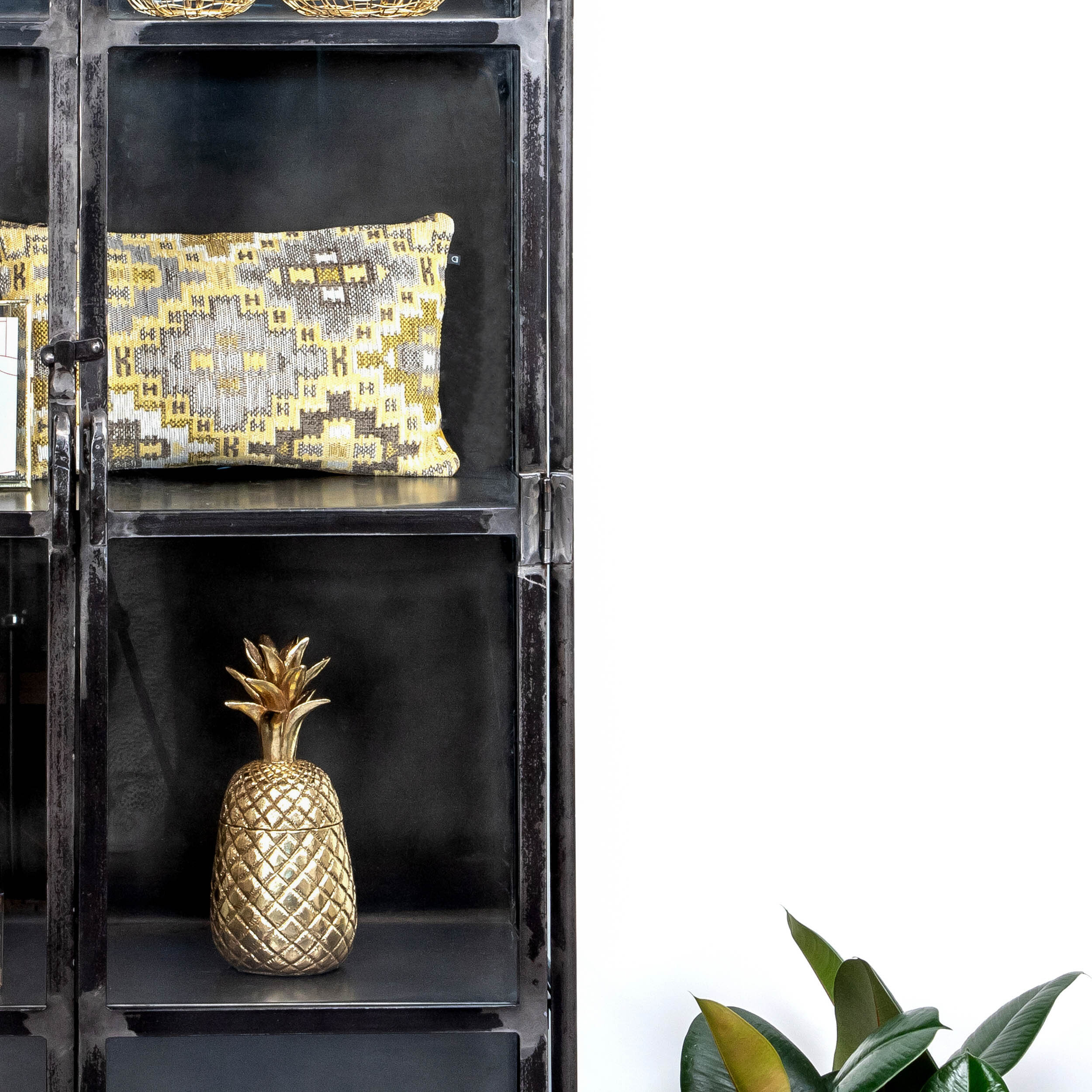 Industriële Vitrinekast 'Rift Metal' 90 x 190cm