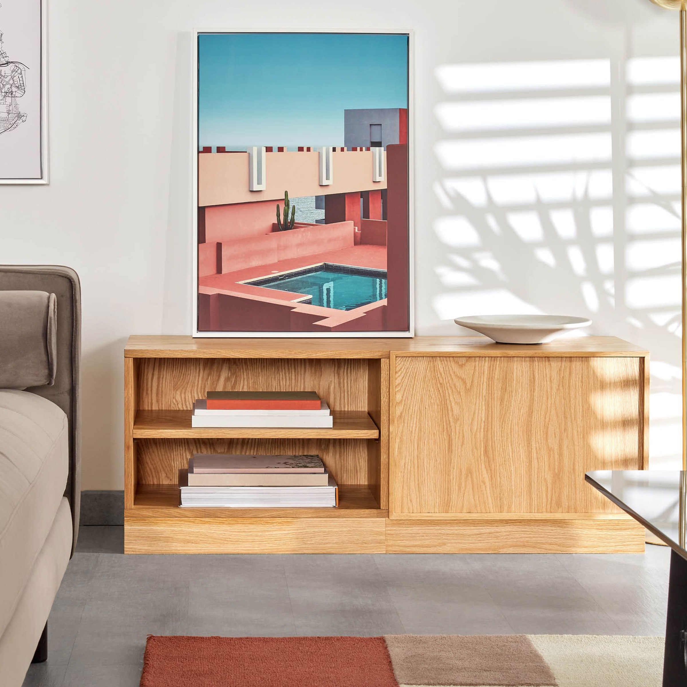 Kave Home TV-meubel 'Taiana' 112cm, 1-deurs Kave Home TV-meubel 'Taiana' 112cm, 1-deurs