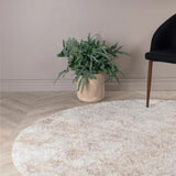 Nohr Rond Vloerkleed 'Der' 200cm, kleur Beige