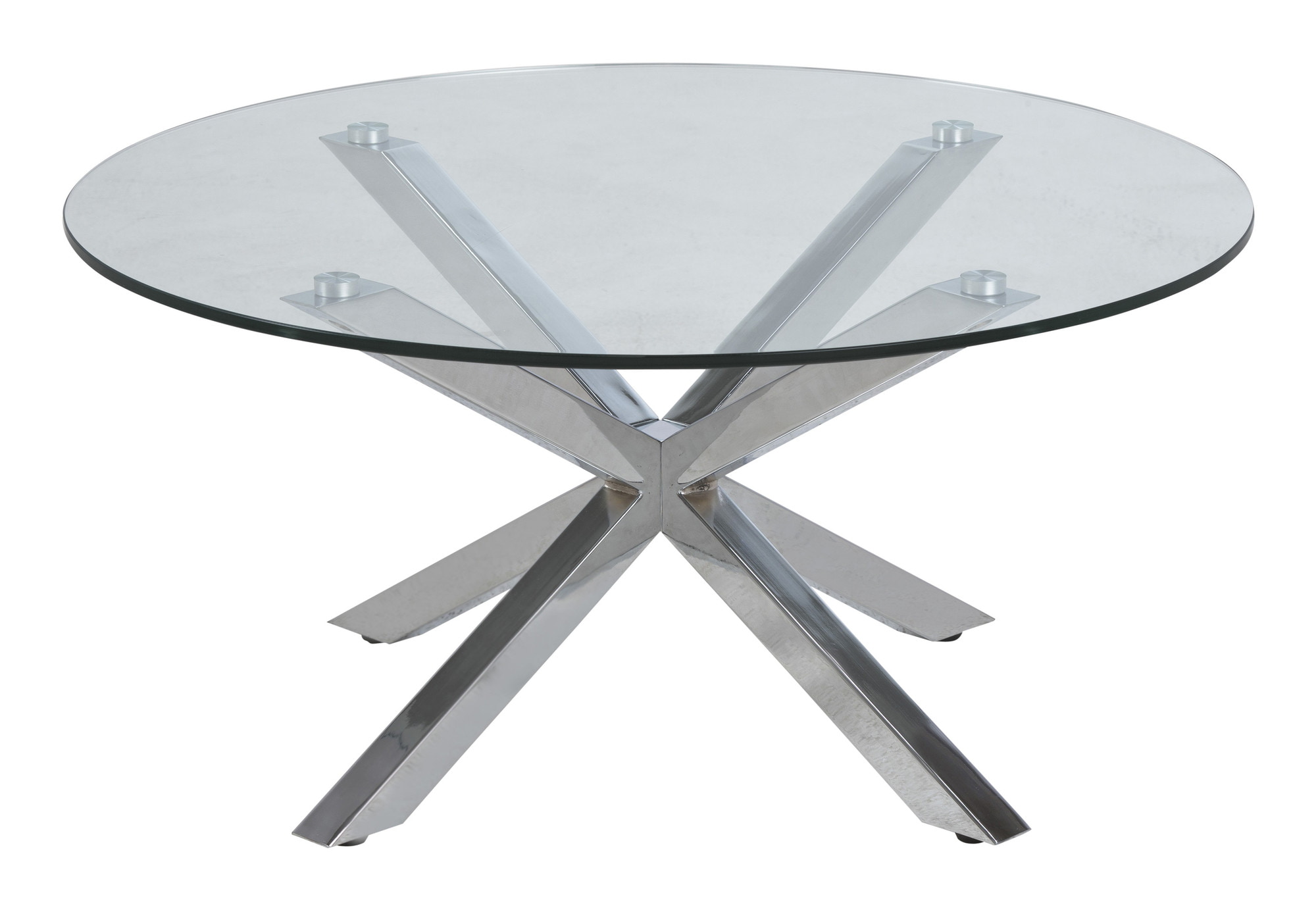 Bendt Ronde Salontafel 'Line' Chroom, 82cm