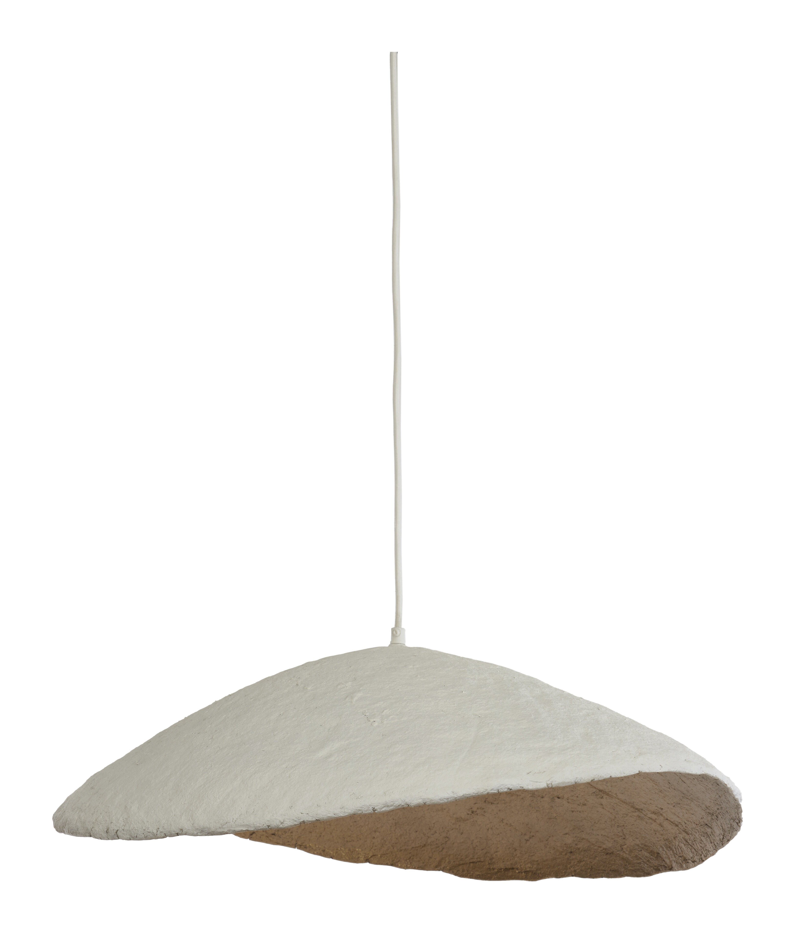 Light & Living Hanglamp Lonia Papier Maché, 71cm - Crème